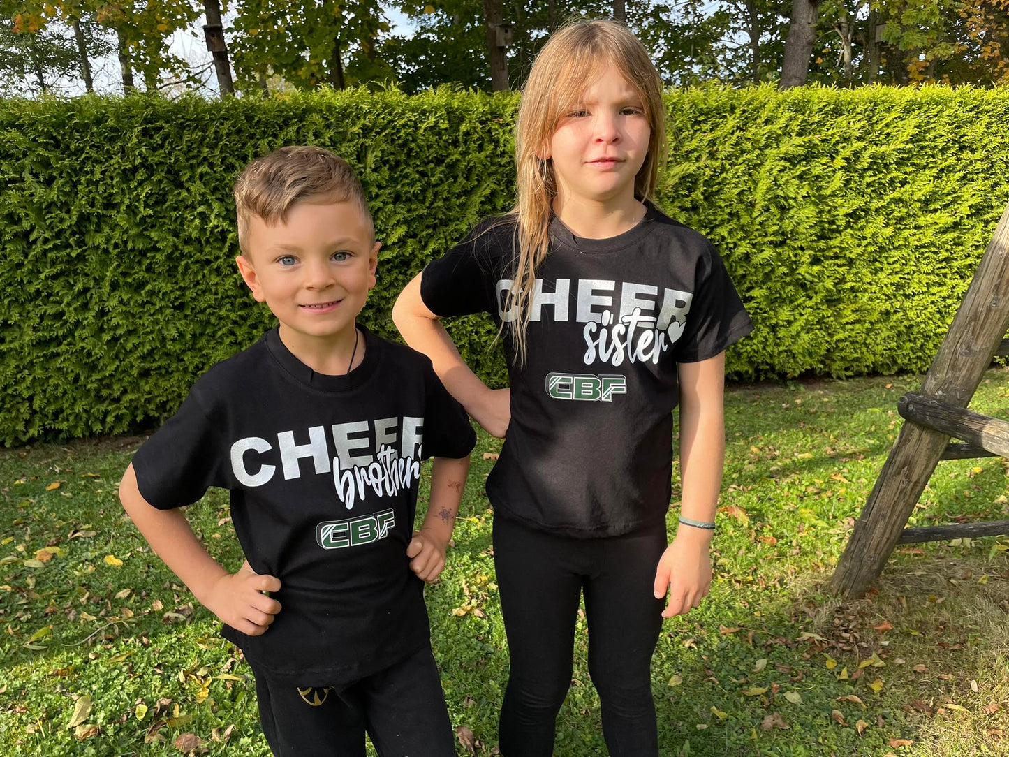 6. T-Shirt CBF Cheer Base Feldkirchen Fanwear "CHEER SISTER" Erwachsenen/Kindergrößen