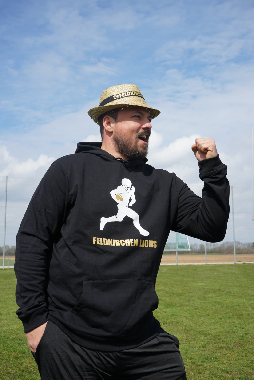 Hoddie Feldkirchen Lions Fanwear "RUNNING BACK" Erwachsenen/Kindergrößen